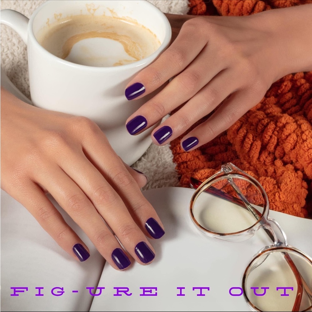 *Retired* Color Street: Fig-ure It Out | Deep Purple Solid Fall Jewel Winter - Picture 10 of 13